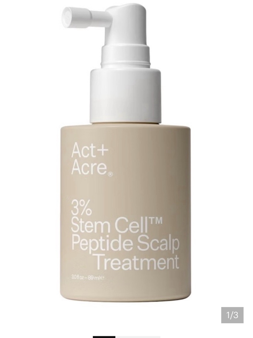 BNIB Act + Acre 3% stem cell peptide scalp treatment